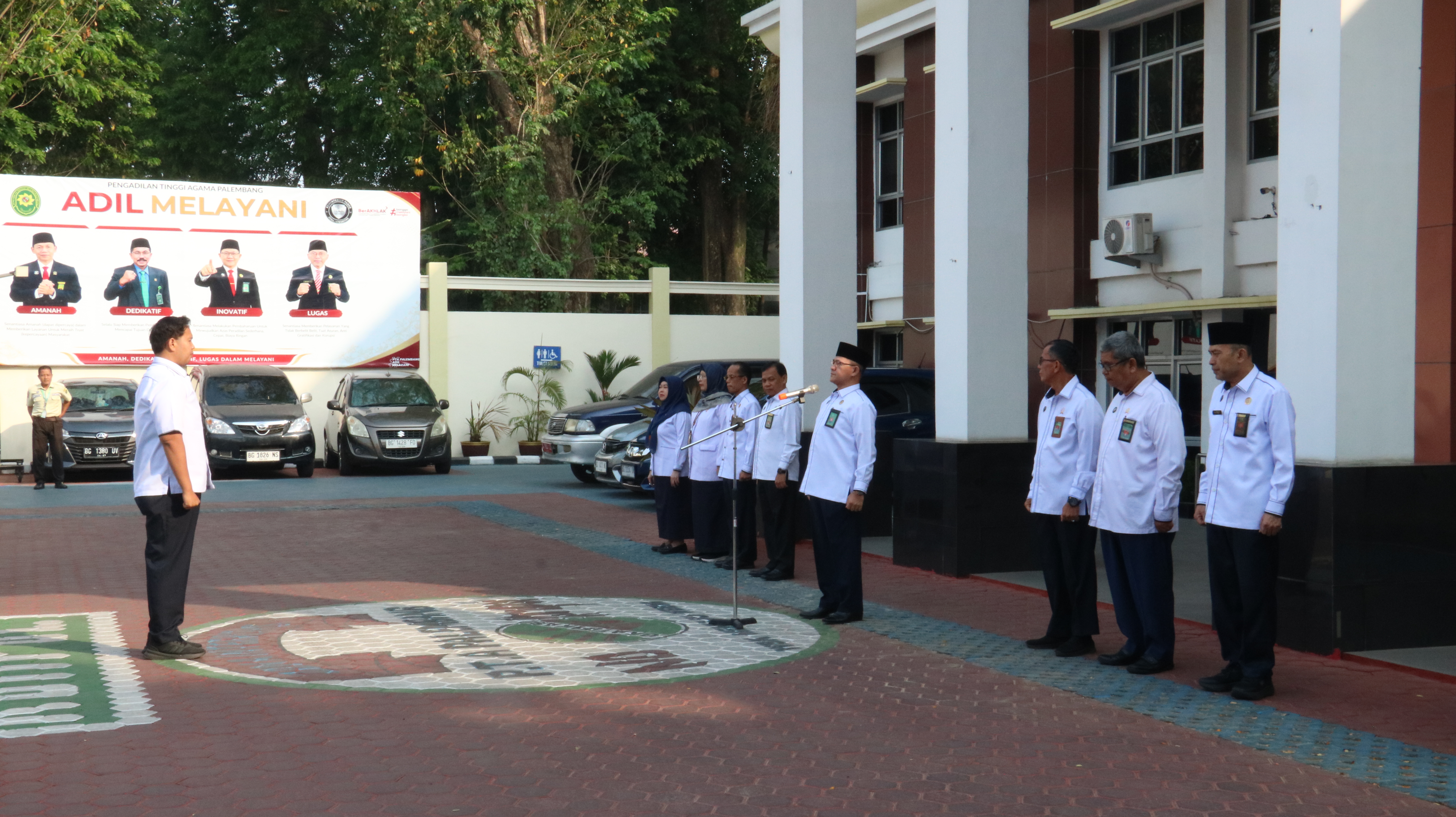 Pelaksanaan Apel Pagi PTA Palembang